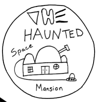 logo for the haunted space mansion